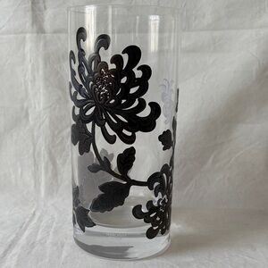 Marchesa by Lenox painted camellia tall glass .